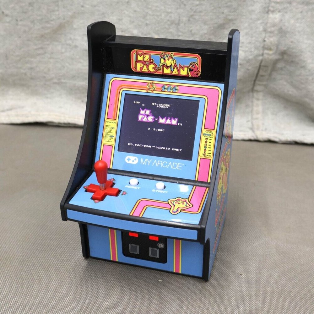 Ms Pac-Man Mini Handheld Video Game Console Tested Working 2019 Needs Charger